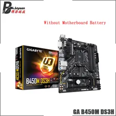 Placa-Mãe Gigabyte B450M DS3H V2, AMD B450, mATX, DDR4