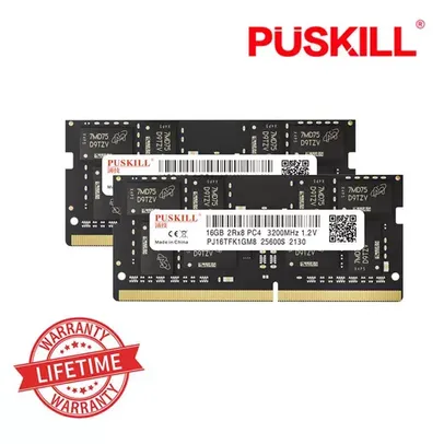 [16Gb/32Gb] - Memória Ram DDR4 Notebook Puskill 