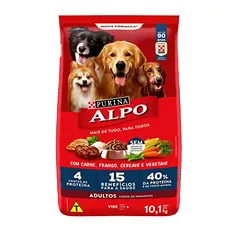 [REC] NESTLÉ PURINA ALPO Ração Seca para Cães Receitas Caseiras Carne Grelhada com Vegetais 10,1kg