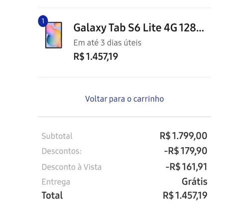 Imagem na descrição da promoção