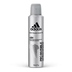 [Prime] Desodorante Aerossol Invisible Masculino Adidas 150ml/91g