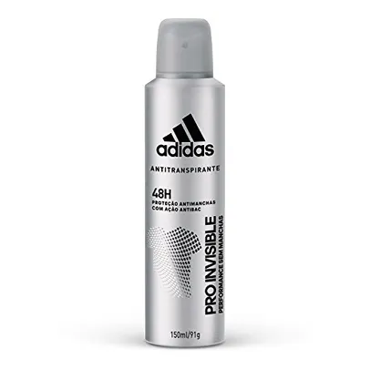 [Prime] Desodorante Aerossol Invisible Masculino Adidas 150ml/91g