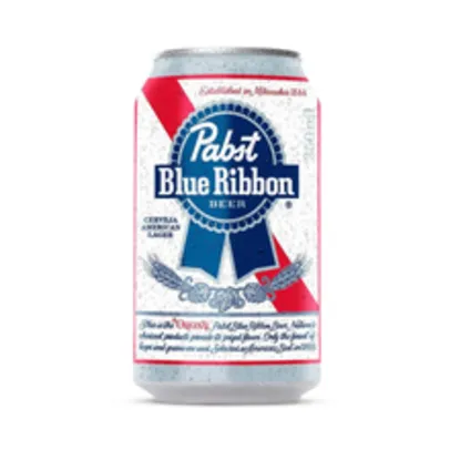 Cerveja Pabst Blue Ribbon American Lager Lata 350ml | R$2,99
