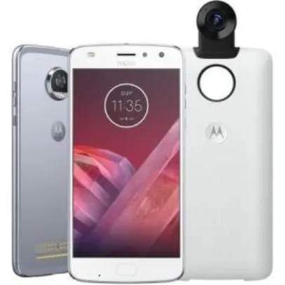 Saindo por R$ 1699: Smartphone Motorola Moto Z2 Play 360 Cam Ed Azul Topázio 5 - R$1.699 | Pelando