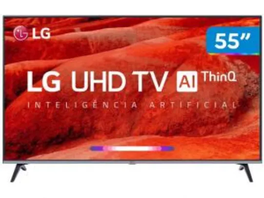 Saindo por R$ 2136: [Clube Da Lu] Smart TV LED 55" UHD 4K LG 55UM7520 ThinQ | R$2.136 | Pelando