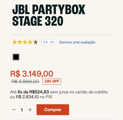 Imagem na descrição da promoção