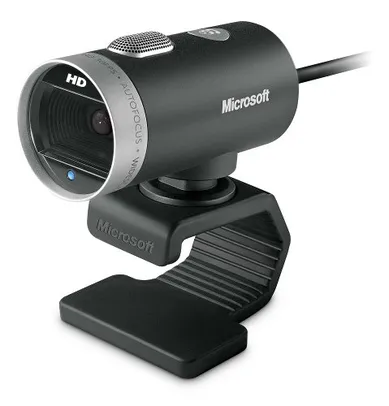 [Prime] Webcam Cinema Usb Preta Microsoft - H5D00013
