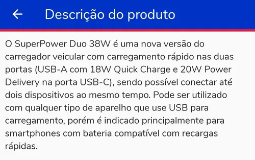 Imagem na descrição da promoção