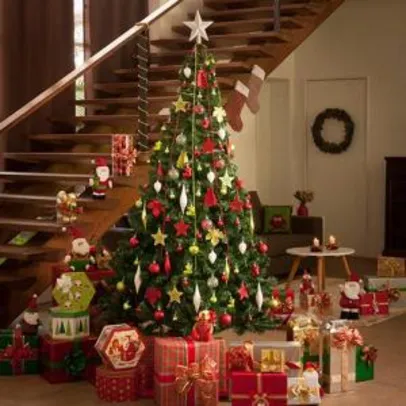 Árvore de Natal Tradicional Verde 2,10m - R$112,00