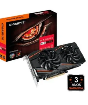 Saindo por R$ 862: Placa de Vídeo Gigabyte Radeon RX 580 Gaming 4GB DDR5 - GV-RX580GAMING-4GD | Pelando