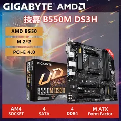 PLACA MÃE GIGABYTE B550M DS3H mATX AM4