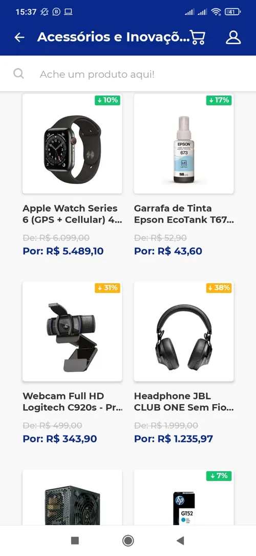 Imagem na descrição da promoção