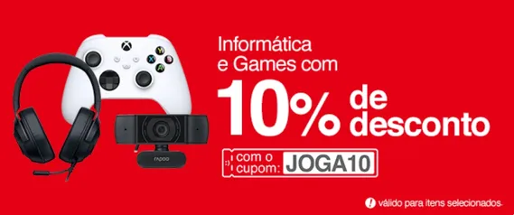 [APP] 10% OFF EM INFORMÁTICA E GAMES