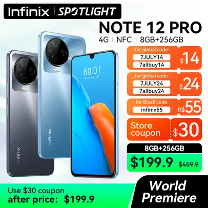 Smartphone Infinix Note 12 PRO - 8GB+256GB | Global Version NFC
