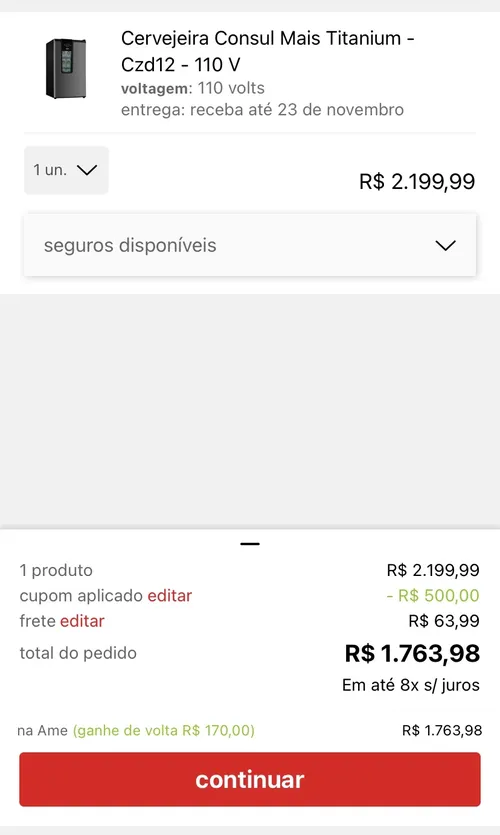 Imagem na descrição da promoção