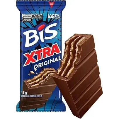 [Leve 5/Cada R$ 1,59 ] Bis Xtra Chocolate ao Leite 45g