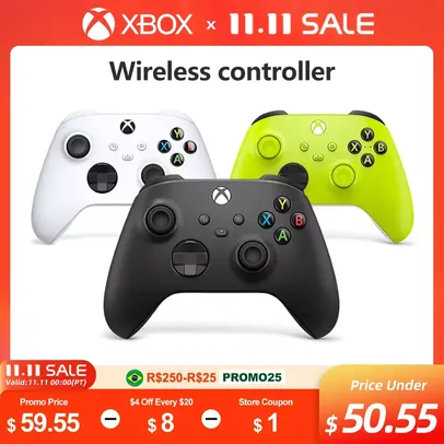 [Taxa inclusa] Controle original de Xbox Series sem fio, Bluetooth - Jogue Console, PC e Smartphone