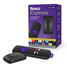 Roku Express - Transforma sua TV em Smart TV, Com controle remoto e cabo HDMI incluídos