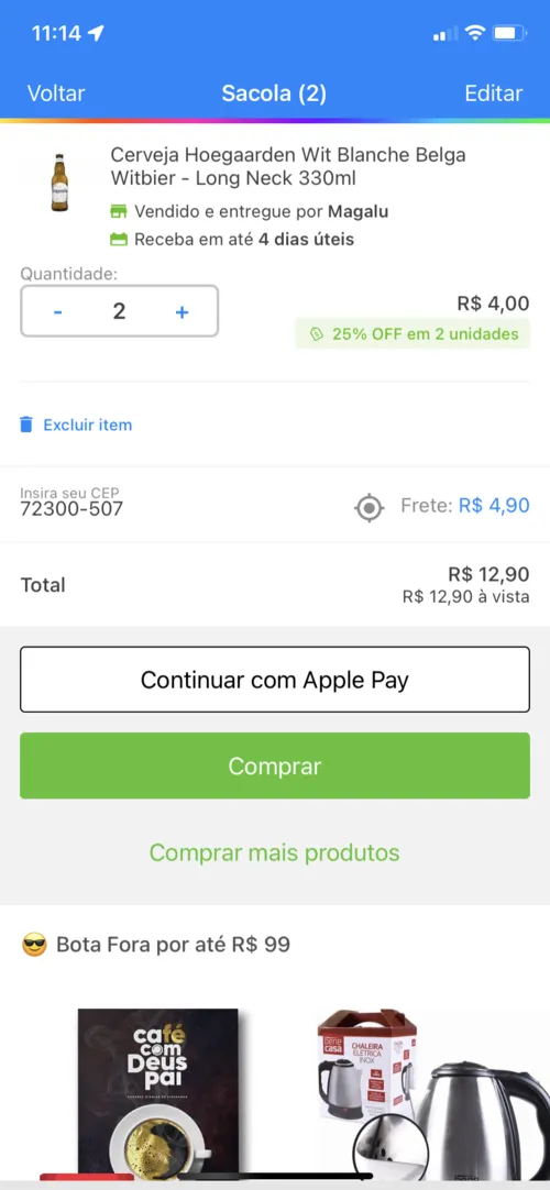 Imagem na descrição da promoção