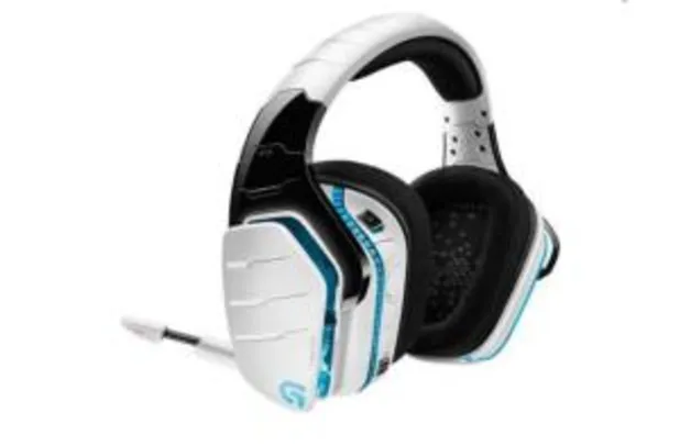 Headset Sem Fio Gamer Logitech G933 Snow, RGB Lightsync, 7.1 Dolby Surround, Drivers Pro-G -