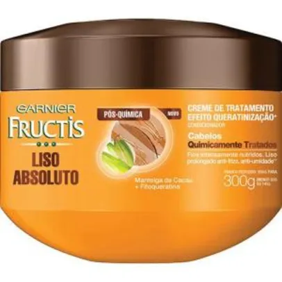 Creme de Tratamento Liso Absoluto Pós-Química 300ml - Garnier Fructis 2,99