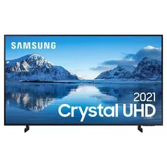 Samsung Smart TV Crystal uhd 4K 65, Slim, Tela sem Limites, Visual Livre de Cabos, Alexa e Wi-Fi - 65AU8000