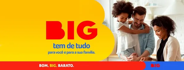 Cupom de R$30 em compras acima de R$200 no site do supermercado Big e BomPreco