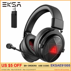 EKSA 5.8GHz Wireless Headphones E910 Gaming Headset 