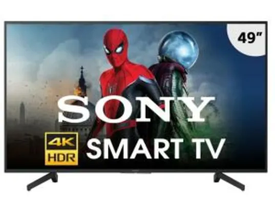[Cartão Sub] Smart TV LED 49" Sony 49X705G Ultra HD 4K com Conversor Digital 3 HDMI 3 USB Wi-Fi 60Hz - Preta R$1.899