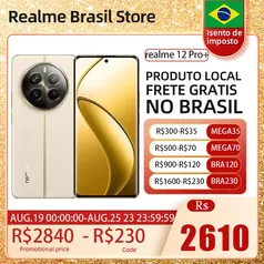 [Do Brasil] Celular Realme 12 Pro+ 5G 512/12 