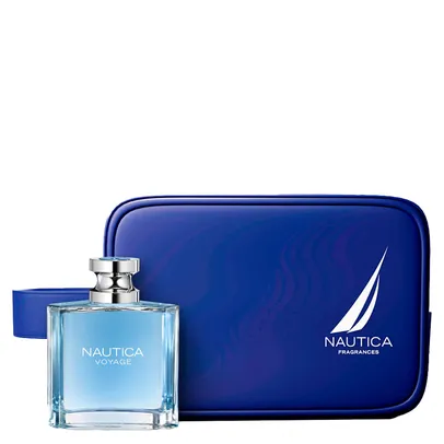 Kit Perfume Nautica Voyage Masculino Eau de Toilette 100 ml + Nécessarie