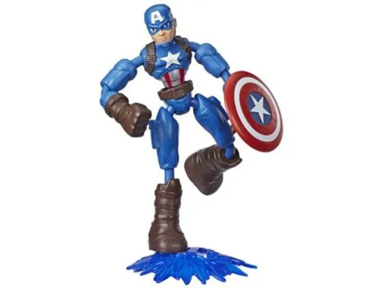 Boneco Capitão América Marvel Avengers - Bend and Flex Hasbro | R$40