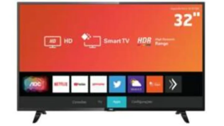 Smart TV LED 32" HD AOC 32S5295/78G com HDR | R$809