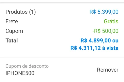 Imagem na descrição da promoção