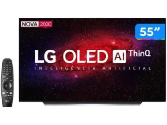 Smart TV 4K OLED IPS 55” LG OLED55CXPSA - Wi-Fi Bluetooth HDR Inteligência Artificial 4 HDMI R$6220