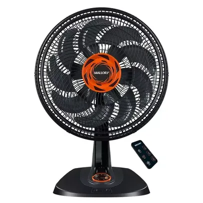 Ventilador de Mesa Mallory Neo Air 15 Total Control Preto/Laranja 220v