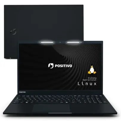 Notebook Positivo Vision R15 AMD® Ryzen 7-5700U Linux 8GB RAM 256GB SSD 15.6” Full HD Lumina BAR