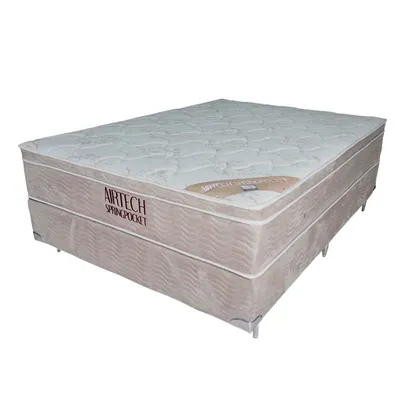 Conjunto Cama Box Casal de Molas Ensacadas Ortobom Airtech 138x188 