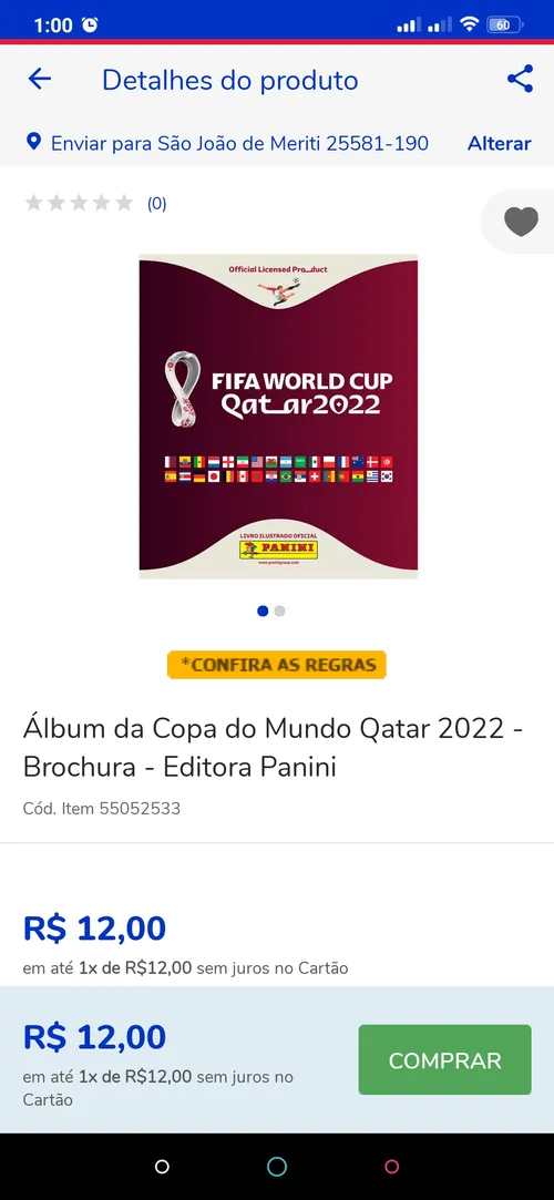 Imagem na descrição da promoção