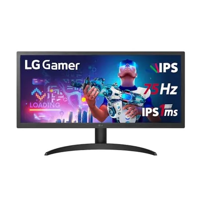 MONITOR GAMER LG ULTRAWIDE 26WQ500 - TELA IPS DE 25.7, 21:9, FHD (2560X1080), 75HZ, 1MS (MBR), HDMI, FREESYNC, HDR10