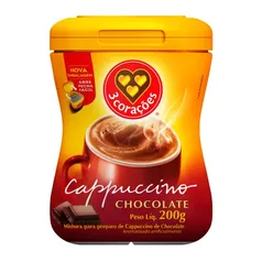 Cappuccino, Chocolate, Pote, 200g, 3 Corações