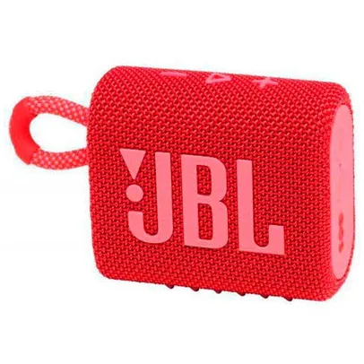 Caixa de Som Portátil Bluetooth jbl com Potência de 4,2 W Vermelha - jbl go 3