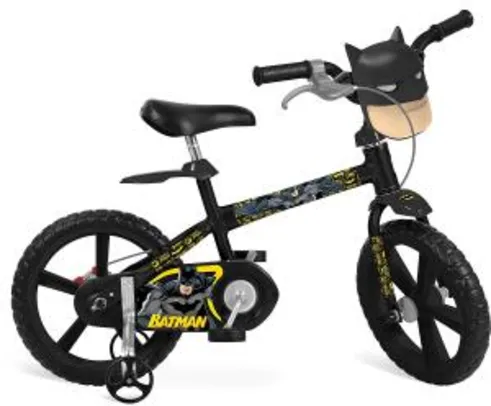 Bicicleta 14" Batman Bandeirante Preto R$ 374