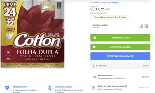 Imagem na descrição da promoção