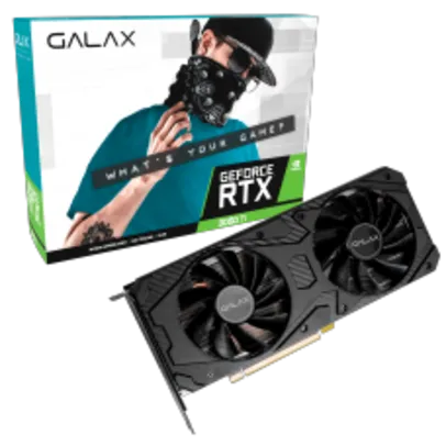 Placa de Video GALAX, GeForce RTX 3060 Ti (1-Click OC),  LHR, 8GB, GDDR6, DLSS, Ray Tracing, 36ISL6MD1VQW