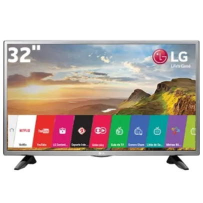 Smart TV LED 32" HD LG 32LH570B com Painel IPS, Wi-Fi, Miracast, WiDi, por R$ 1124
