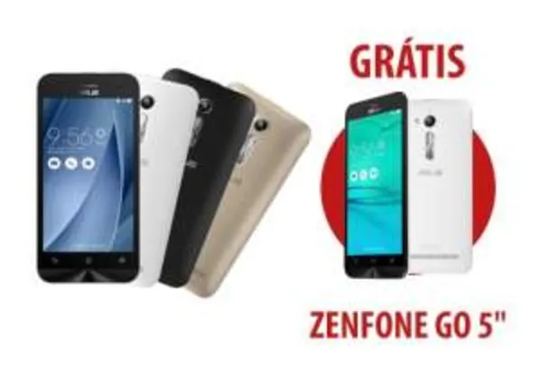 Zenfone Go LTE 5" Multicolor + Zenfone Go 5" 1GB/8GB Branco - R$849
