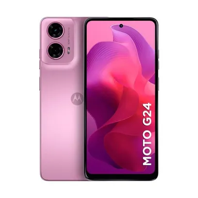 Foto do produto Smartphone Motorola Moto G24 Grafite Com 256GB, 8GB Ram Boost, Tela De 6.6, Câmera Dupla, Dolby Atmos, Android 14 E Processador Octa-Core