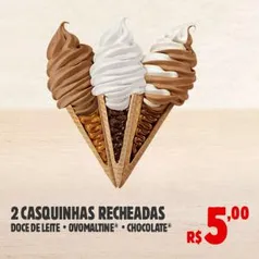 2 casquinhas recheadas por R$5