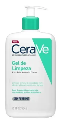 Cerave Gel De Limpeza Facial Pele Normal A Oleosa 454g